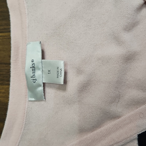 Pink and Black Striped Women's Sweater - Picture 9 of 10